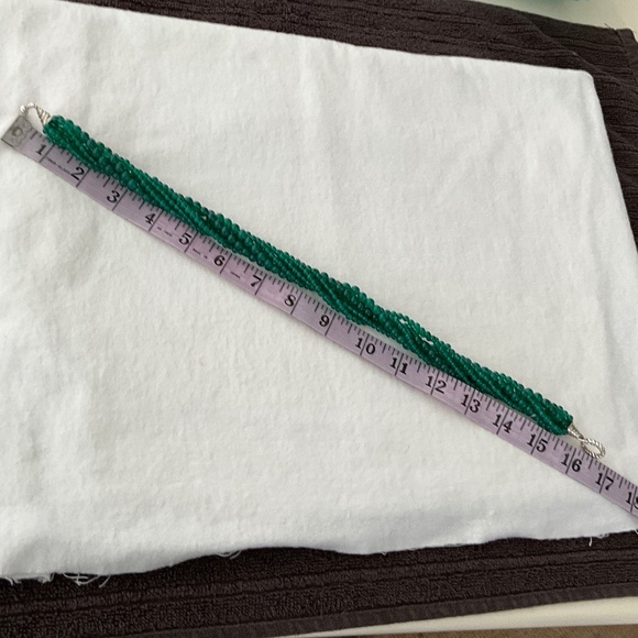 TIFFANY & CO. Vintage Green Onyx Multi-Strand Torsade Necklace - Picture 8 of 14